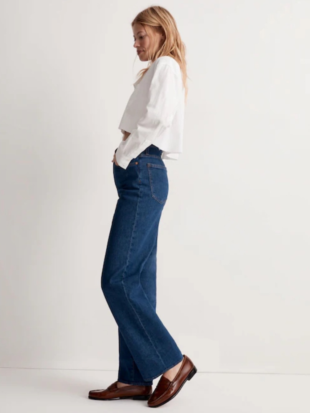 Madewell The Tall Perfect Vintage Wide-Leg Jean in Fairdale Wash 26T - Picture 4 of 15